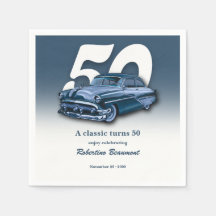Viaje Auto Clásico Azul Cumple 50 Años