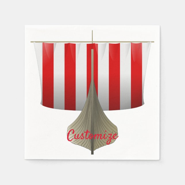 Servilleta De Papel Viaje de barco de vela Thunder_Cove (Anverso)