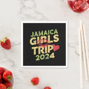 Servilleta De Papel Viaje de chicas a Jamaica Fin de semana Vacaciones