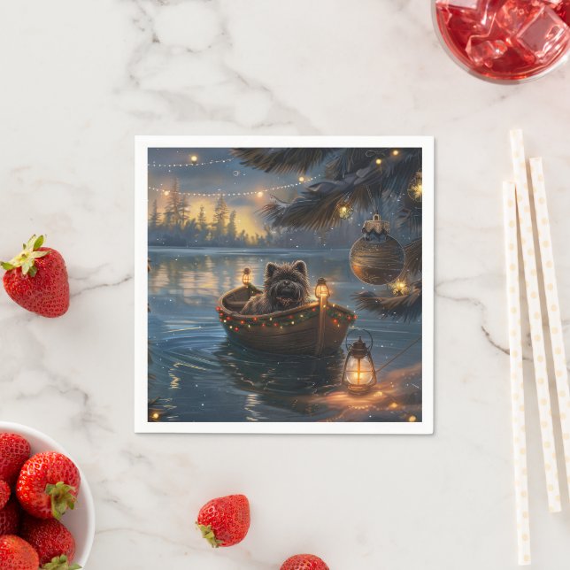 Servilleta De Papel Viaje de los Navidades festivos Affenpinscher (In situ)