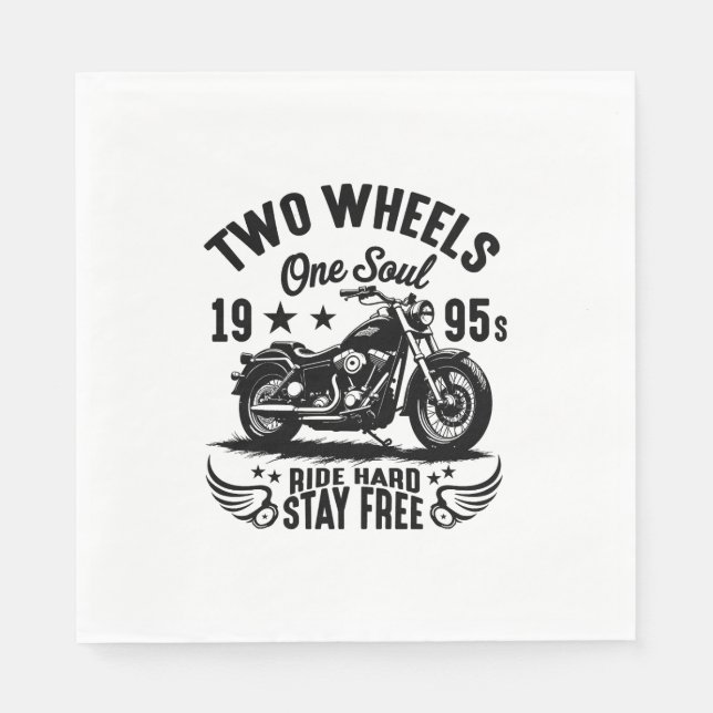 Servilleta De Papel Viaje en motocicleta de los años 1995 (Anverso)