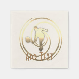 Servilleta De Papel Vibe de temporada de vacaciones de oro