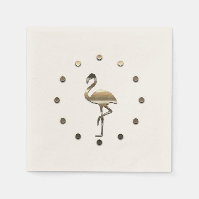 Servilleta De Papel Vibe de temporada de vacaciones de oro (Anverso)