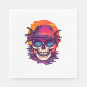 Servilleta De Papel Vibe Tropical Skull