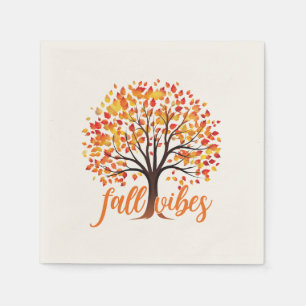 Servilleta De Papel Vibes de caída - Árbol de caída cómodo