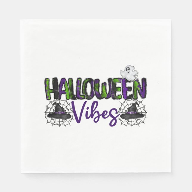 Servilleta De Papel Vibes de Halloween (Anverso)