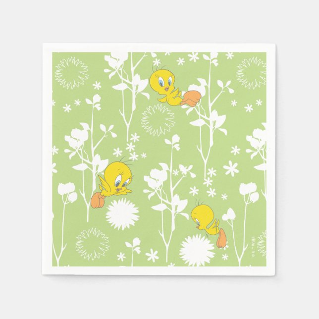 Servilleta De Papel Vibes de primavera de TWEETY™ (Anverso)