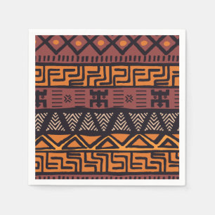 Servilleta De Papel Vibes étnicas africanas al estilo bohemio