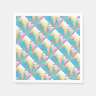 Servilleta De Papel Vibes positivas de palmeras tropicales