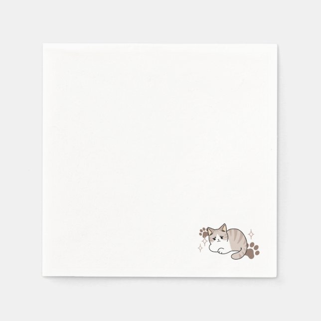 Servilleta De Papel Vibes relajadas y perezosas para el diseño de los  (Anverso)