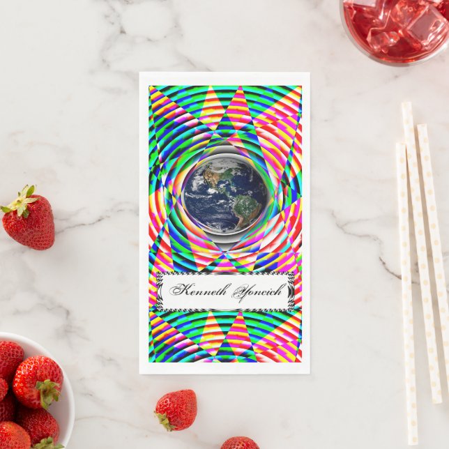 Servilleta De Papel Vibes terrestres de Kenneth Yoncich (In situ)