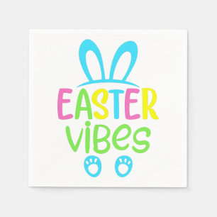 Servilleta De Papel Vibraciones de Pascua Pastel