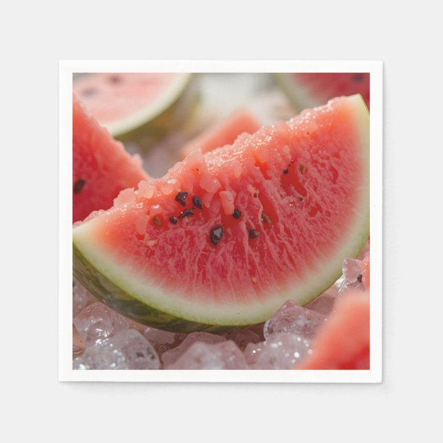 Servilleta De Papel Vibraciones de Verano Helado (Anverso)