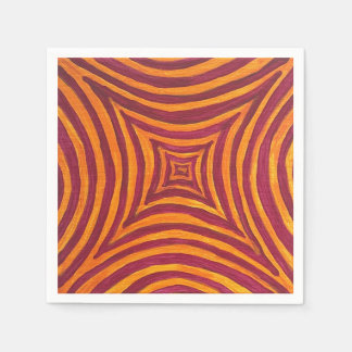 Servilleta De Papel Vibrant Geometric Art Fabric Napkin