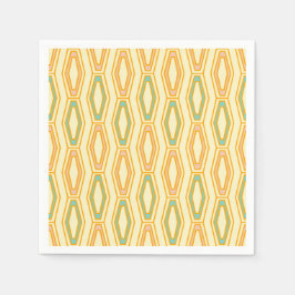 Servilleta De Papel Vibrant geometric pattern with hexagonal shapes