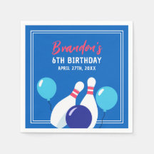 Vibrante Blue y Red Bowling 6º cumpleaños