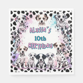 Servilleta De Papel Vibrante color de agua dálmata