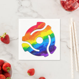 Servilleta De Papel Vibrante de adaptador de registro de 45 RPM de plá