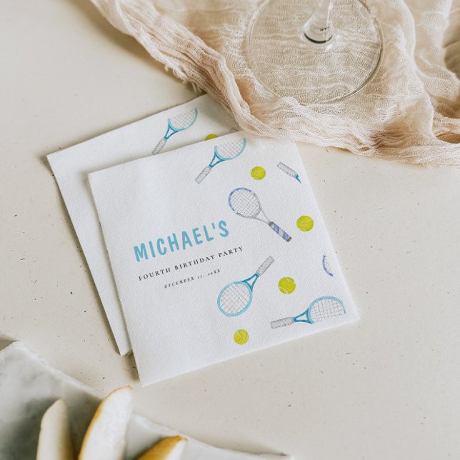 Servilleta De Papel Vibrante diversión Tenis Papel de cumpleaños (Subido por el creador)