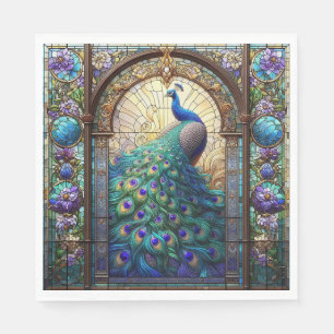 Servilleta De Papel Vibrantes Napkins Peacock: La mesa elegante