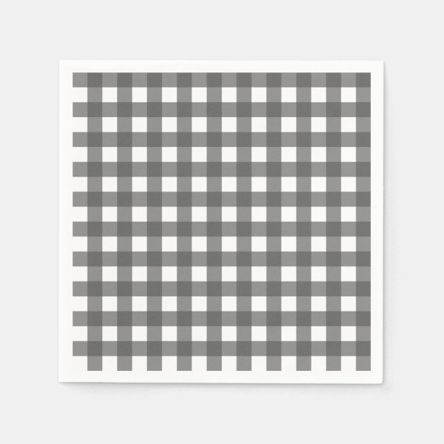 Servilleta De Papel Vichy Gris clair (Anverso)