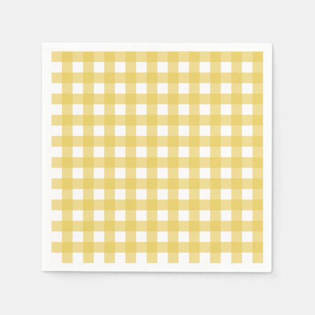 Servilleta De Papel Vichy Jaune clair (Anverso)