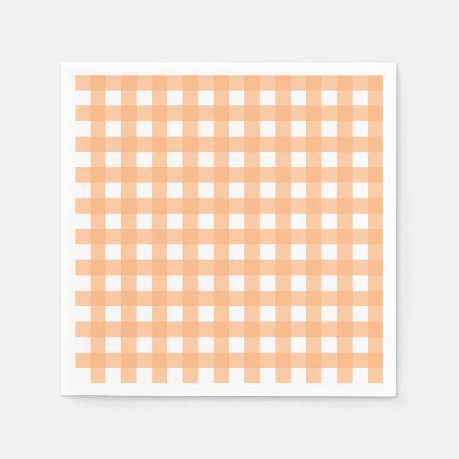 Servilleta De Papel Vichy Orange clair (Anverso)