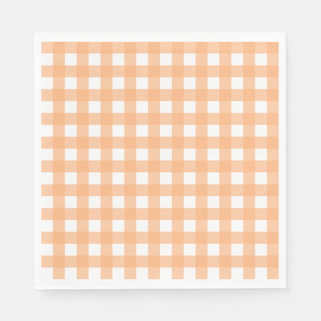 Servilleta De Papel Vichy Orange clair (Anverso)