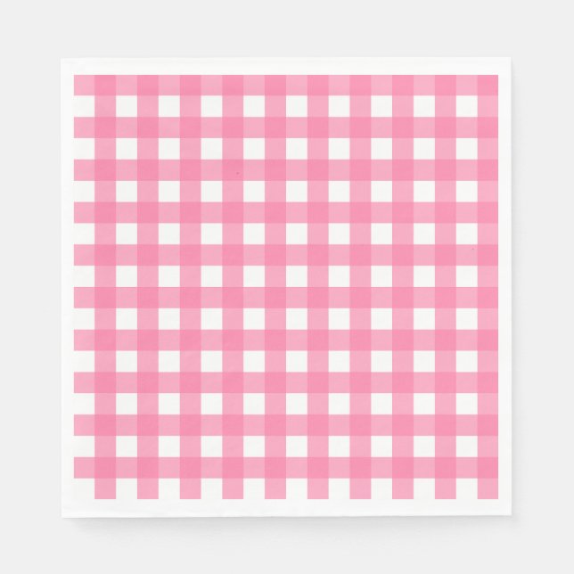 Servilleta De Papel Vichy Rose clair (Anverso)