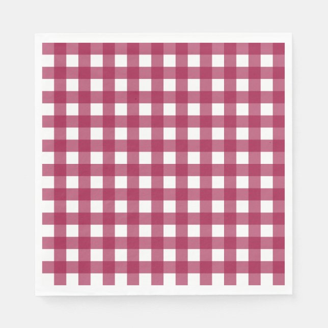 Servilleta De Papel Vichy Rouge Cerise (Anverso)