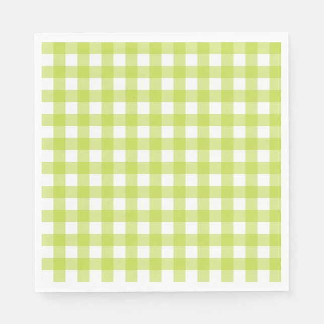 Servilleta De Papel Vichy Vert pomme (Anverso)