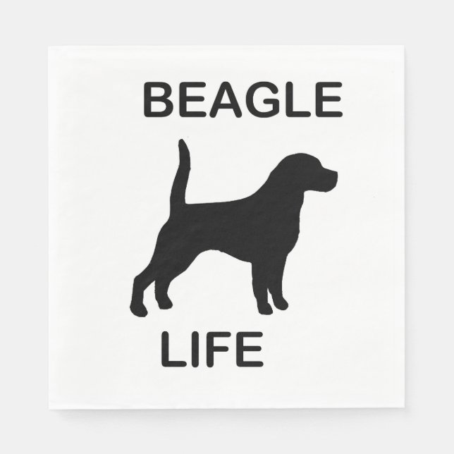 Servilleta De Papel Vida beagle (Anverso)