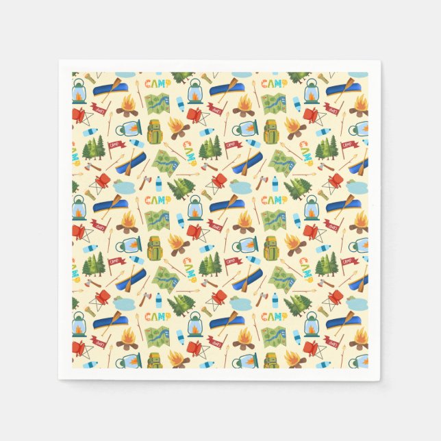 Servilleta De Papel Vida de campamento (Anverso)