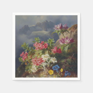 Servilleta De Papel Vida fija con flores alpinas - Andreas Lach