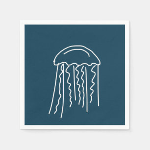 Servilleta De Papel Vida marina de las medusas acuática moderna