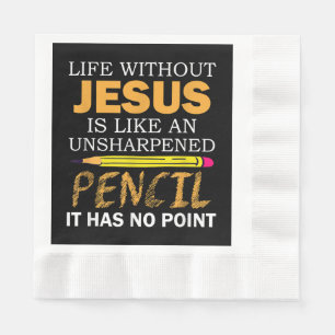 Servilleta De Papel Vida sin Jesús Graciosa Religiosidad Cristiana