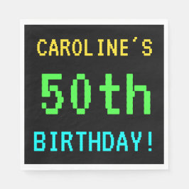 Servilleta De Papel Videojuego divertido vintage/retro 50 cumpleaños