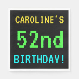 Servilleta De Papel Videojuego divertido vintage/retro 52º cumpleaños