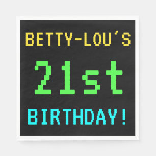 Servilleta De Papel Videojuego divertido vintage/retro con aspecto de 