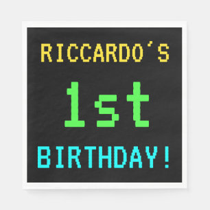 Servilleta De Papel Videojuego divertido vintage/retro luce primer cum