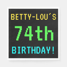 Servilleta De Papel Videojuego divertido vintage/retro Mira 74 cumplea