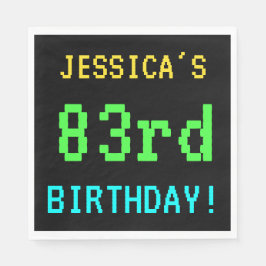 Servilleta De Papel Videojuego divertido vintage/retro Mira 83 cumplea