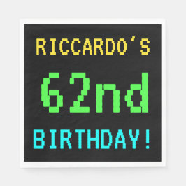 Servilleta De Papel Videojuego divertido vintage/retro Mira el 62º cum