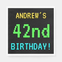 Servilleta De Papel Videojuego divertido vintage/retro Mira el cumplea