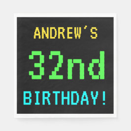 Servilleta De Papel Videojuego divertido vintage/retro Mira el cumplea