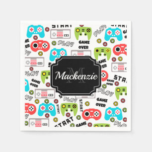 Servilleta De Papel Videojuego retro