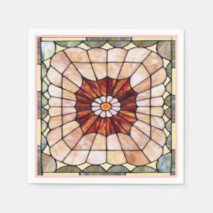 Servilleta De Papel Vidrio manchado Art Deco 2
