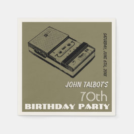Servilleta De Papel Vieja grabadora de cintas de 70 años de la servill