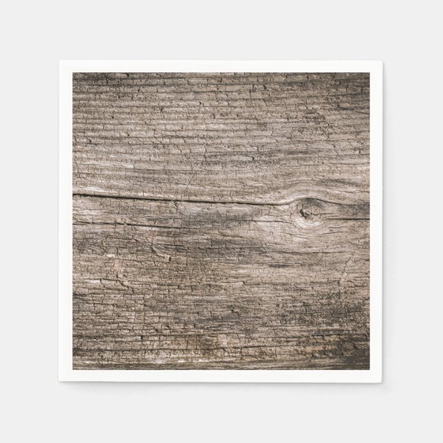 Servilleta De Papel Viejas tablas de madera (Anverso)