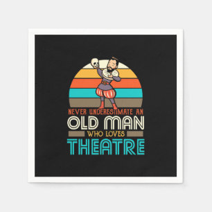Servilleta De Papel Viejo que ama el teatro